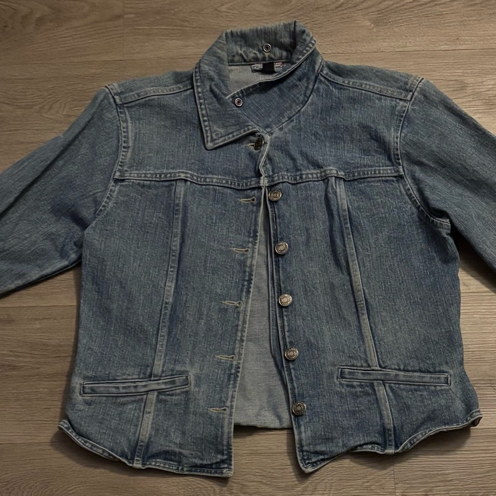 Old School Vintage Blue Denim Jacket - Picture 6 of 6